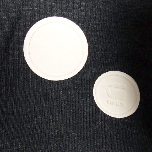 G-Star Raw Orando Sweatshirt Mens S Charcoal Knit Crew Zip LS Back Graphic Logo - Picture 10 of 14